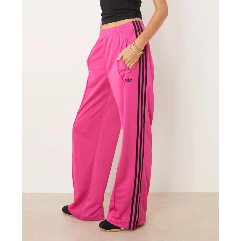 Adidas Originals Firebird Loose Track Pants Womens Small Pink Lucid JY2695